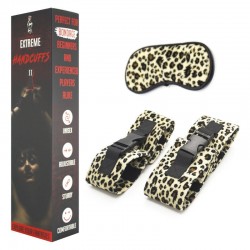 Leopard Set - Handcuffs and Blindfold