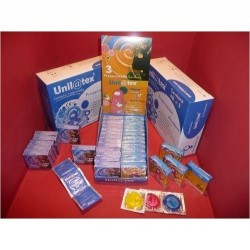 Box of 144 Multi-Fruits Unilatex Condoms